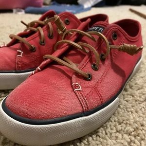 Sperry Top Sider Women’s Shoes, Red, Size 9